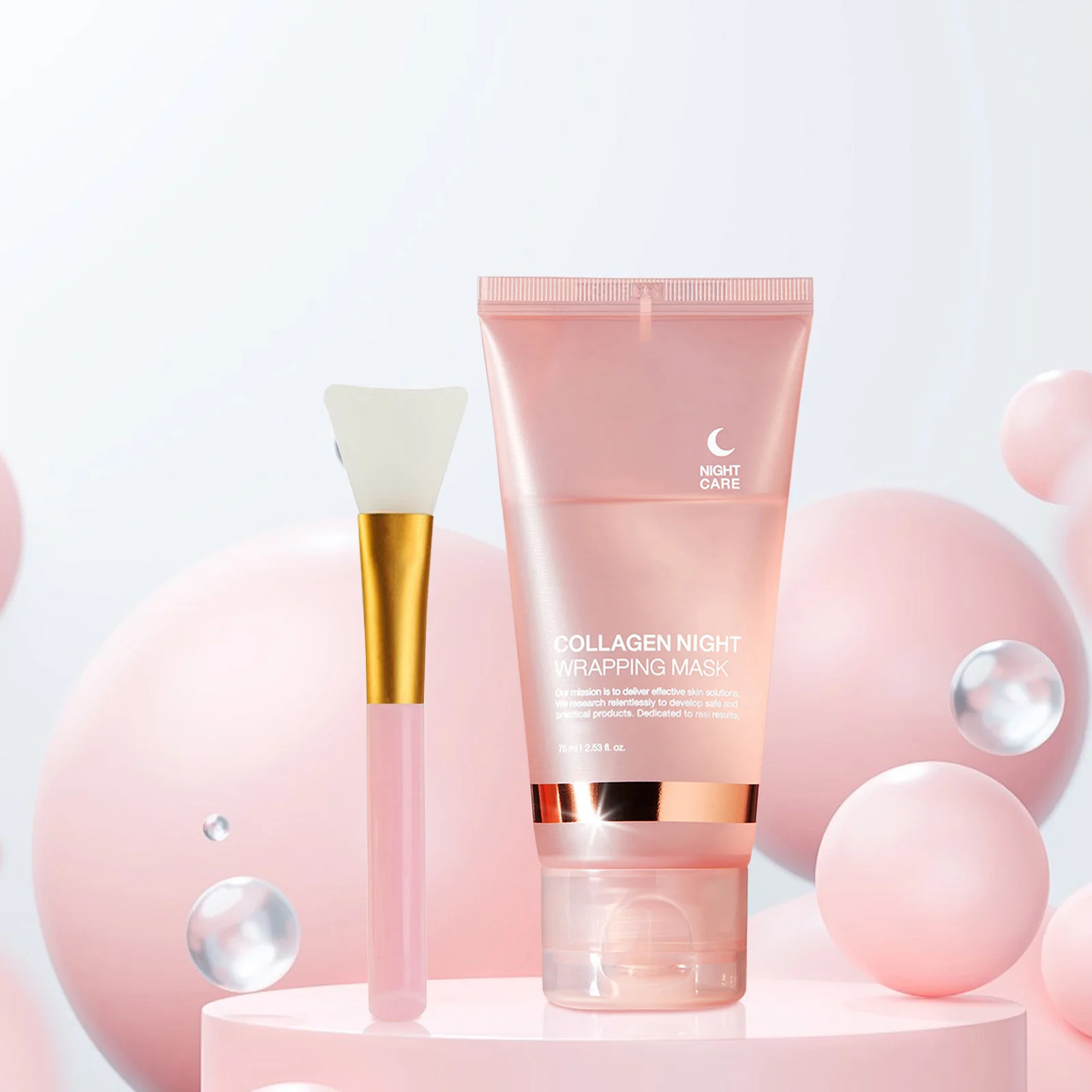 Collagen Overnight Wrapping Mask 75ml for 8H Intensive Repair, Anti-Aging & Firming Treatment with Intense Hydration view 5