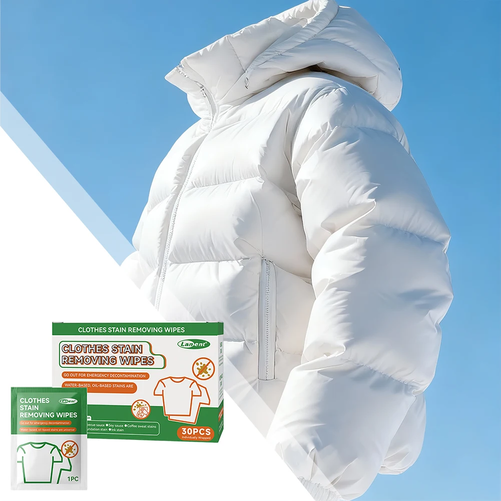 Stain Removal Wipe For Clothes Emergency Handwashing Cleaning Wipe For Hotels Portable Individual Wrapped For Home Travel