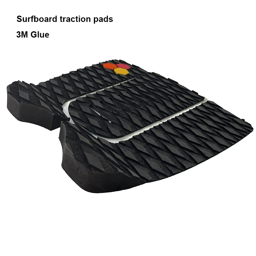 

3M Glue Surfboard Traction Pad Super Grip Self Adhesive Backing Surf SUP Board EVA Foam Diamond Non-Slip Softop Foot Tail Black