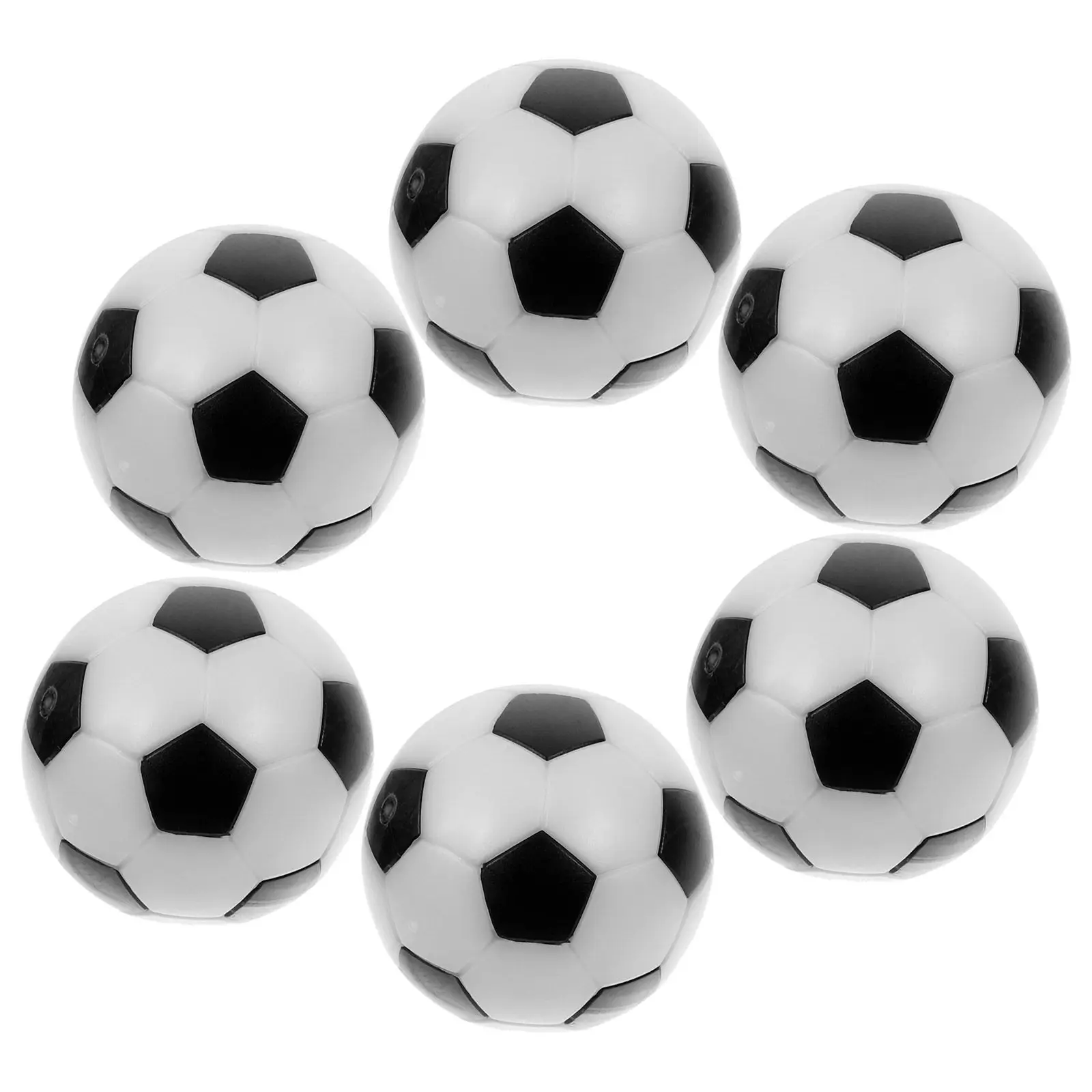 

6Pcs Table Football Balls Black White 32Mm for Small Football Striker Barcelona Roma Tables Small Ball Black & White Ball
