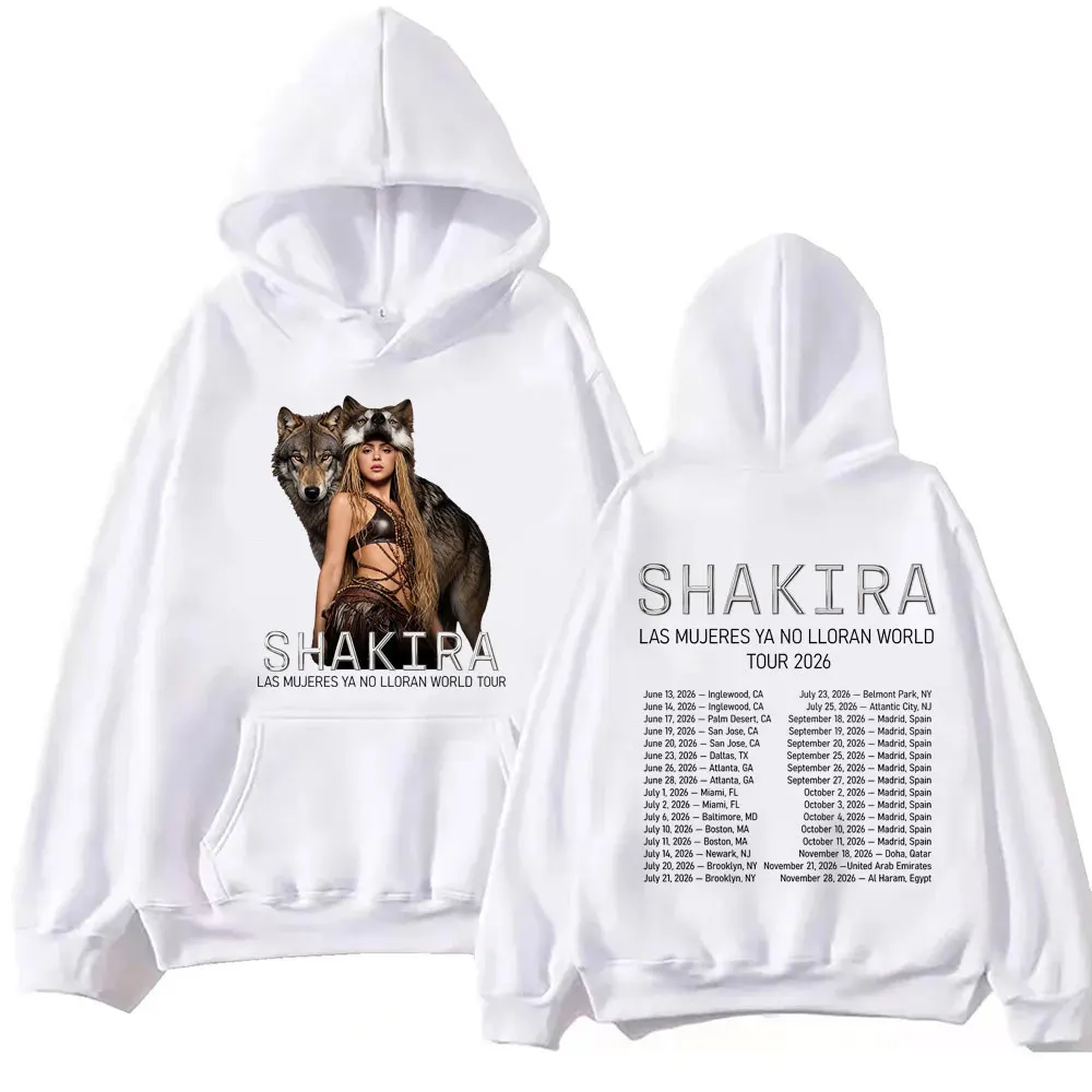 Singer Shakira Grafik-Hoodies Las Mujeres Ya No Lloran Welttournee 2026 Pullover Herren Damen Mode Vintage Kapuzenpullover – Detail 3