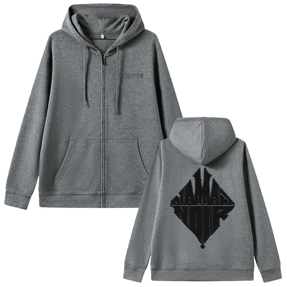 Rapper WeRenoi Diamant Noir Graphic Zipper Hoodie Men Women Hip Hop Fashion Pop Music Jacket Male Casual Vintage Zip Up Hoodies