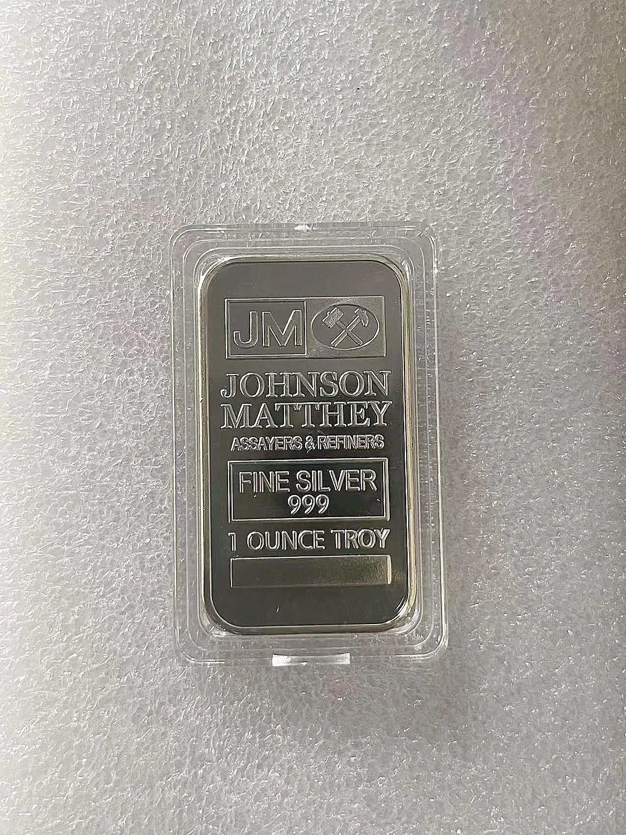 Gifts American Silver Bar Bank Super JM Johnson Matthey Morgan 1 OZ Silver Plated No Magnetic Metal Crafts Gift.cxcx