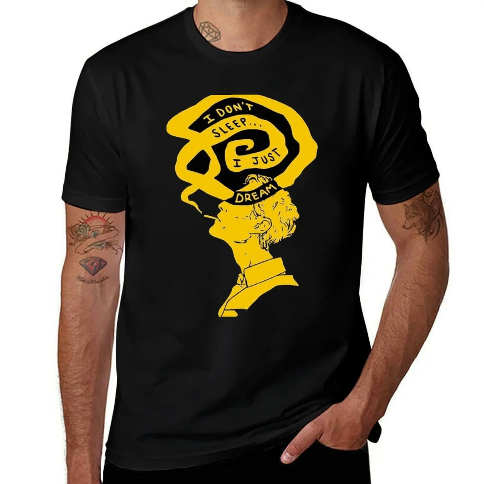 Rustin Cohle Quote - I don't sleep, i only dream T-Shirt High Elasticity Sports Tee Shirt T-Shirt