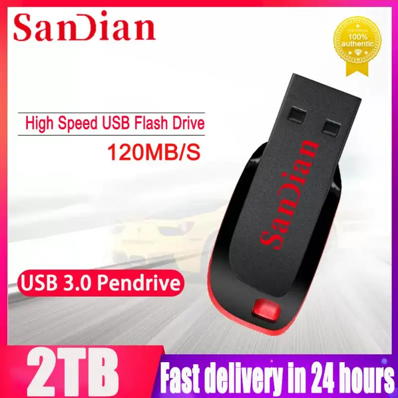 Metal 2TB USB Disk Flash Drive USB 3.0 High Speed File Transfer 128GB Ultra-large Capacity Waterproof Mechanical Style
