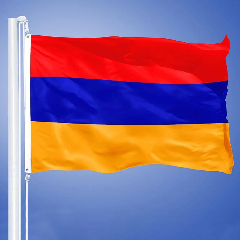 

EOODLOVE FLAG Armenian Flag 90x150cm Indoor and Outdoor 3x5 Foot Hanging Decoration Armenian Flag Activity Flag