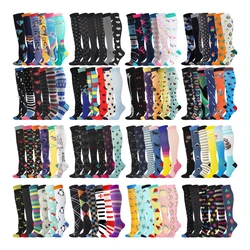 Chaussettes de Compression pour Varices pour Homme et Femme, Soins Médicaux, Infirmière, Basket-ball, Cadeau, Vente en Gros, 6/7 Paires