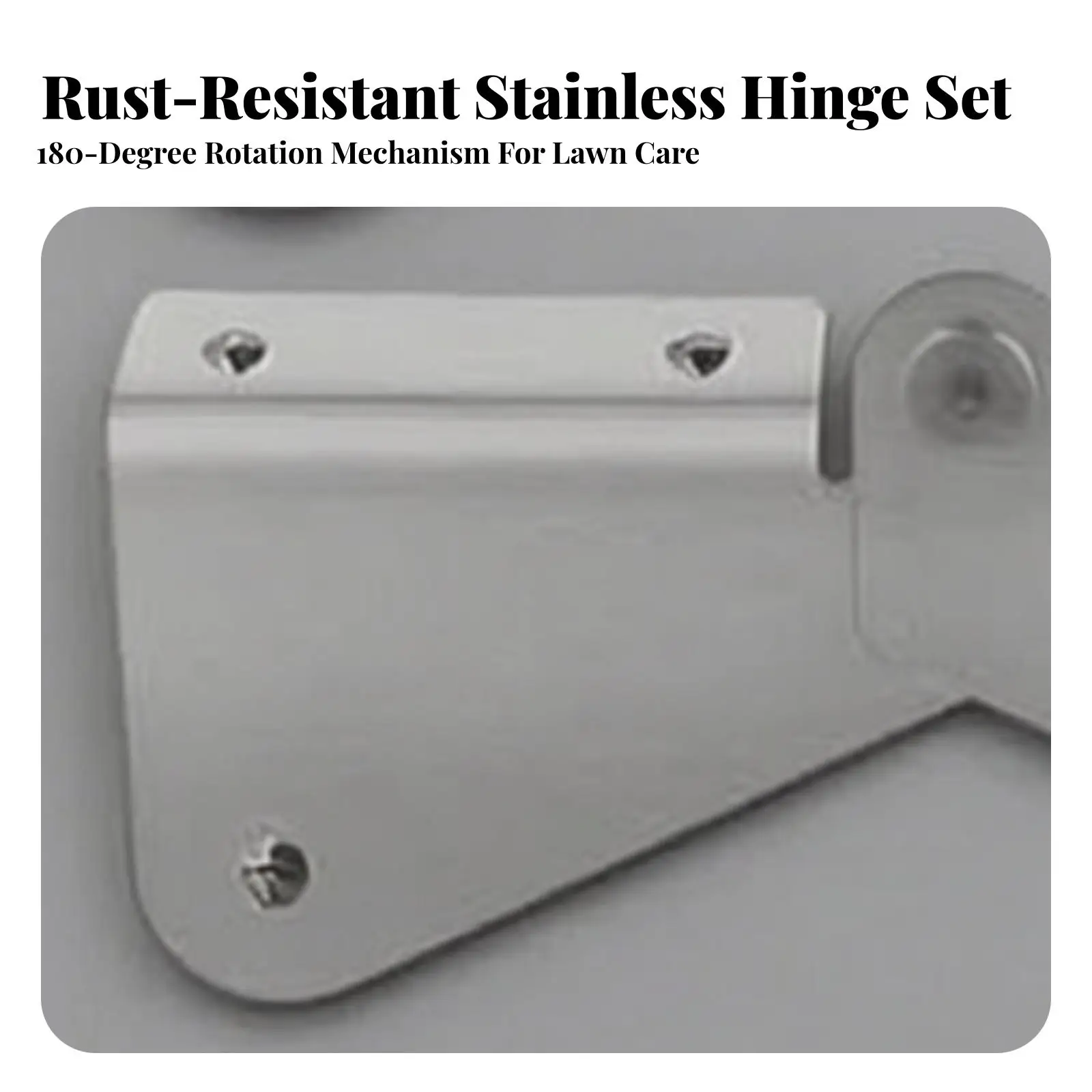 Fold Down Gutter Extension Hinge Bracket for Square Downspout Stainless Steel Lawn Care Hardware