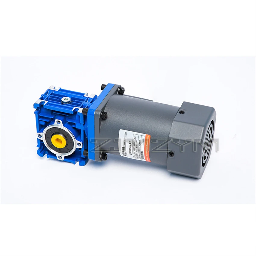 60W NMRV30 DC Worm Gear Motor 110V 220V 380V RV300 with self-locking Speed Adjustable DC motor CW CCW