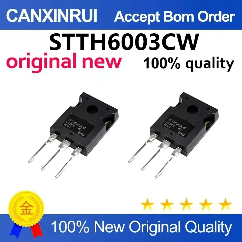 （5pcs-100pcs）Original imported STTH6003CW rectifier tube 60A 300V inverter welding machine fast recovery rectifier diode