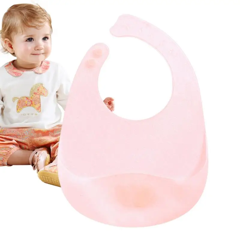 

Baby Bibs Waterproof Soft Silicone Baby Feeding Stuff Cute Pattern Kids Girl Boy Toddler Adjustable Children Bib