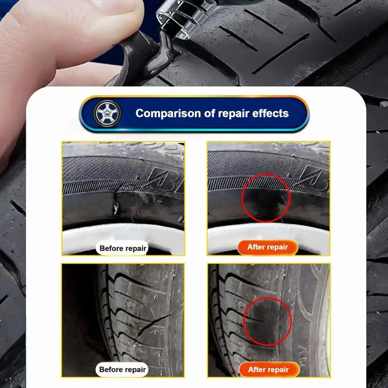 Car Tire Sidewall Repair Glue Auto Tire Repairing Sealer Effective Tire Plug Glue Effective On Multiple Types Of Tires Patch