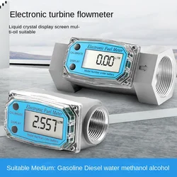 Digital Turbine Flow Meter For Measuring Gasoline Diesel Kerosene Water Sensor PCB Electronic Indicator