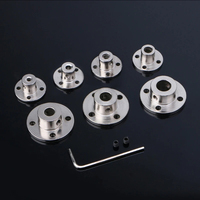 2/3/3.17/4/5/6/6.35/7/8/10/12mm Aluminum Alloy Flange Coupling Coupler Motor Guide Shaft Coupler Motor Connector