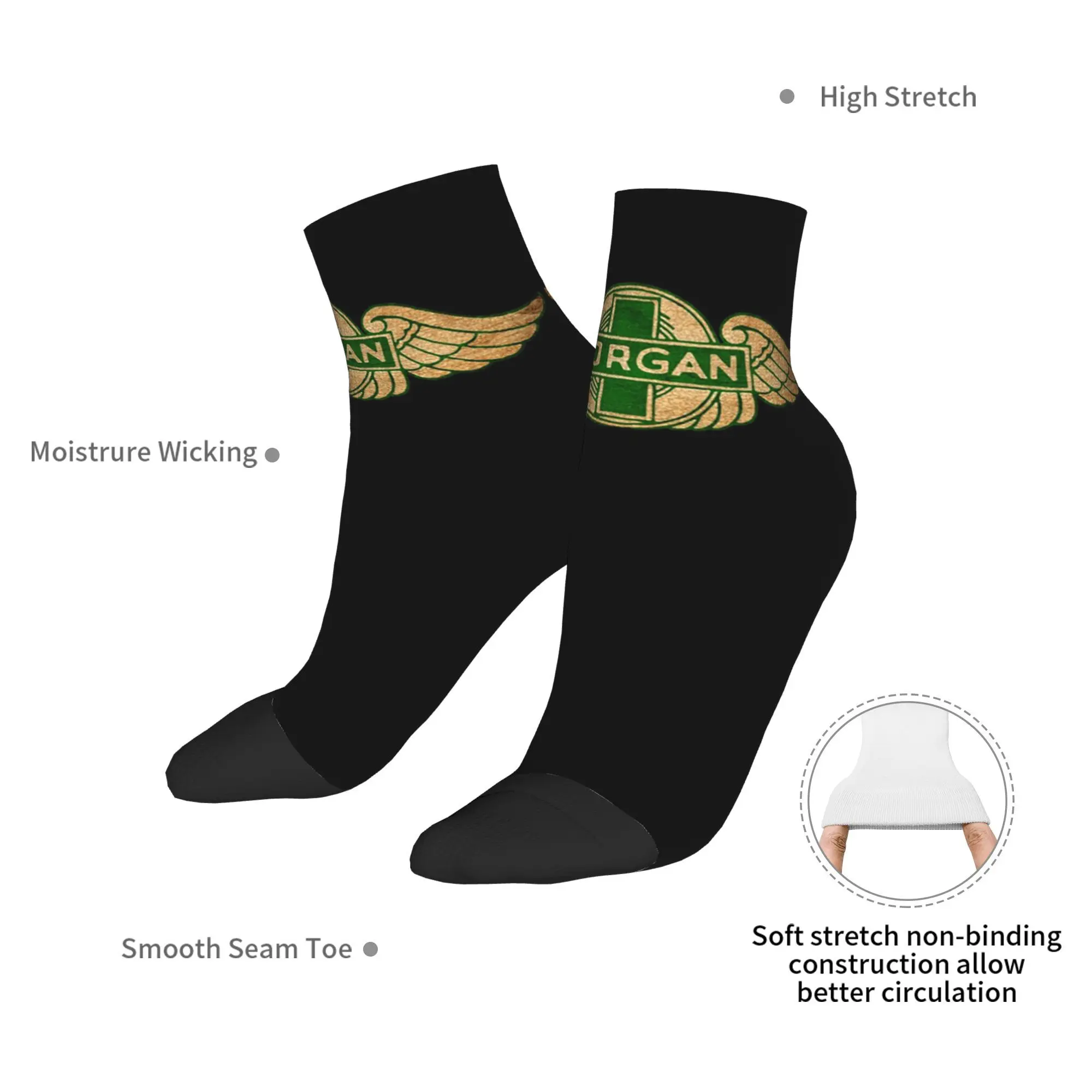 جميع المواسم مورغان موتور سيارة شركة الجوارب Harajuku امتصاص العرق طاقم الجوارب جوارب مضحكة للرجال النساء هدايا عيد الميلاد #6