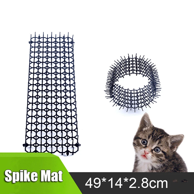 Garden Cat Scat Mats Anti Dogs Repellent Mat Prickle Strips Net Spike Keep Cat Dog Away Digging Climbing Cat Fence Pets Supply