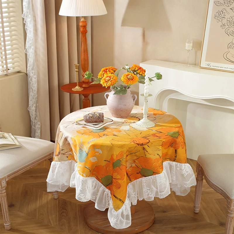 Rectangular Tablecloth for Art, Watercolor Oil Painting, Large and Round Table Cloth, Dust Prevention, Anti-Slip Table Cloth, Sm