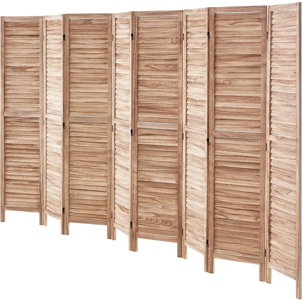 

Деревянный складной экран высотой 66,9 дюйма, перегородка с жалюзи для помещений, портативный декоративный экран для разделения комнат