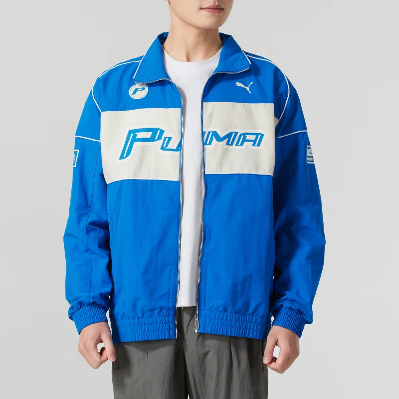 

Puma genuine new men's fashionable retro loose zipper woven jacket 631801-58