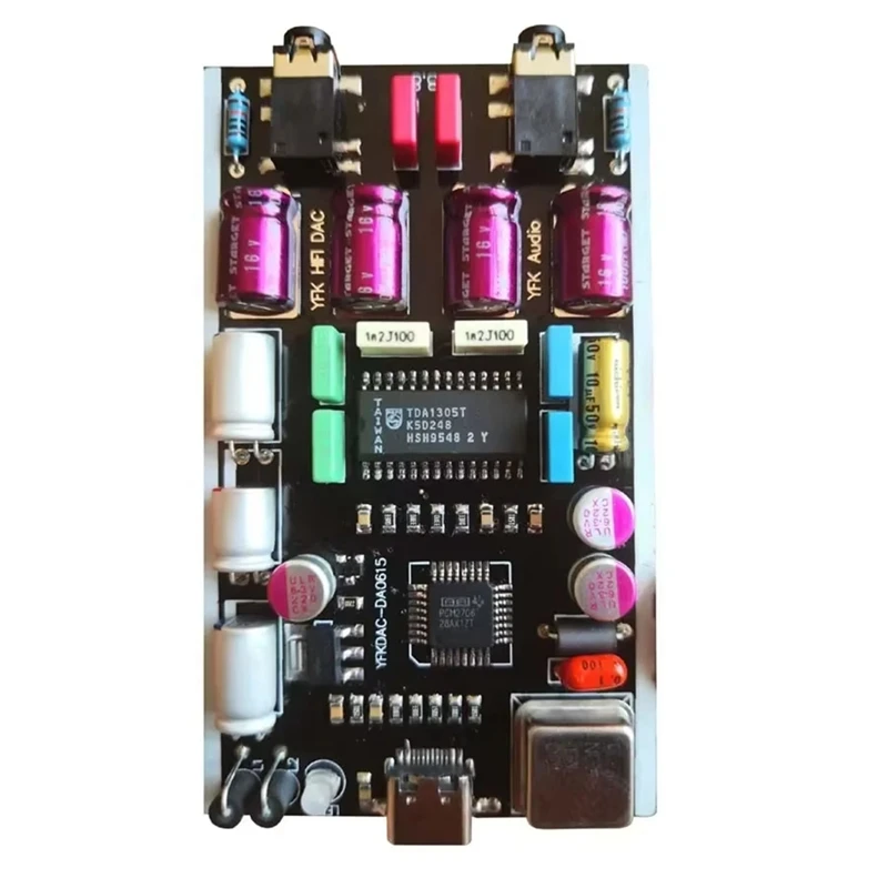 

PCM2706DAC TDA1305 Decoder Amp I2S To 3.5Mm Output USB Amp USBDAC Decoder G2-009