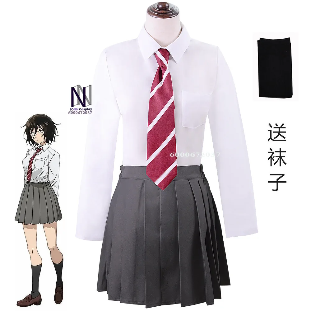 

Anime Tokyo Revengers Tachibana Hinata Cosplay Costume - JK School Uniform with Shirt, Tie, Skirt, Socks