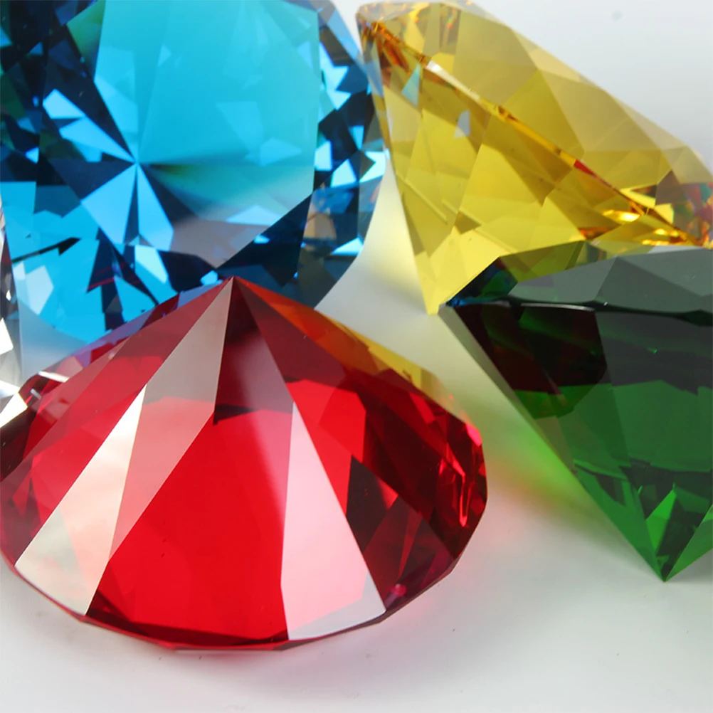 

20pcs Drilling Crystal Diamond Decorations Wedding Bridal Shower Party Home Decoration 30Mm Mixed Color