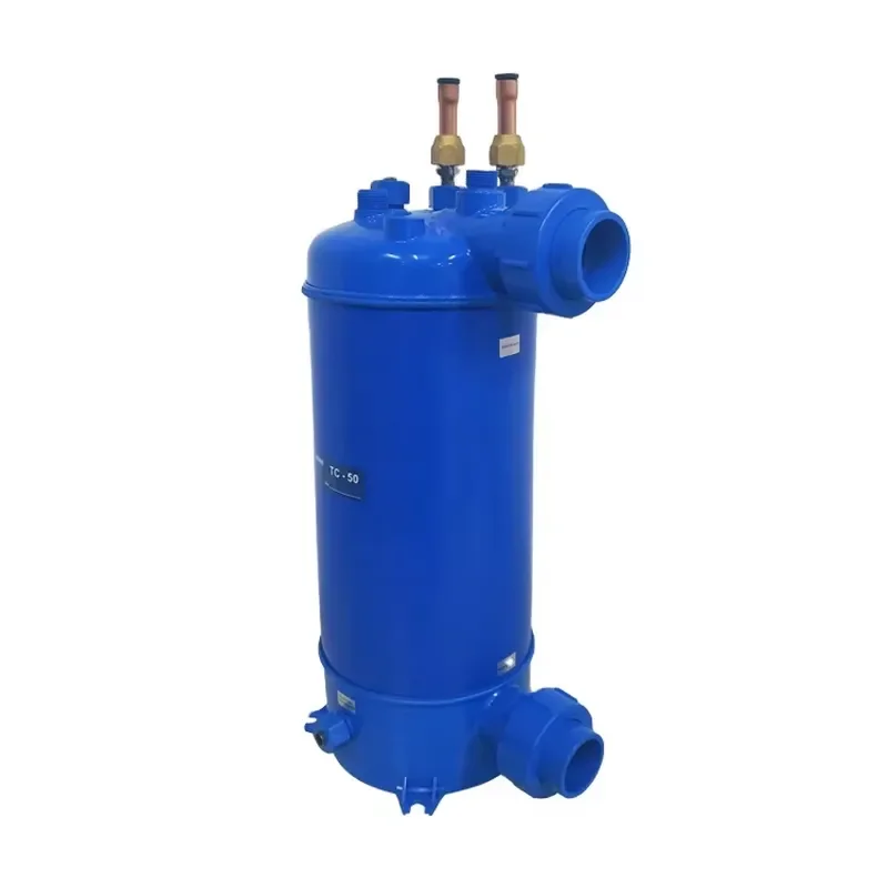 For Durable MHTA15 Marine Heat Exchanger with Titanium Coils and PVC Housing Long Lifespan Product