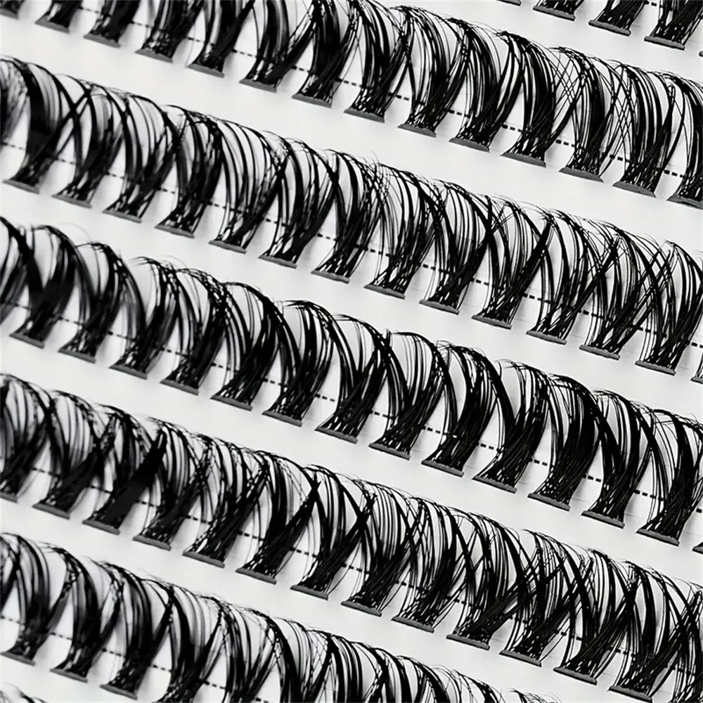 Cílios postiços individuais, 1 conjunto de cílios postiços reutilizáveis com enxerto automático, cílios postiços para realce de maquiagem dos olhos para mulheres e meninas