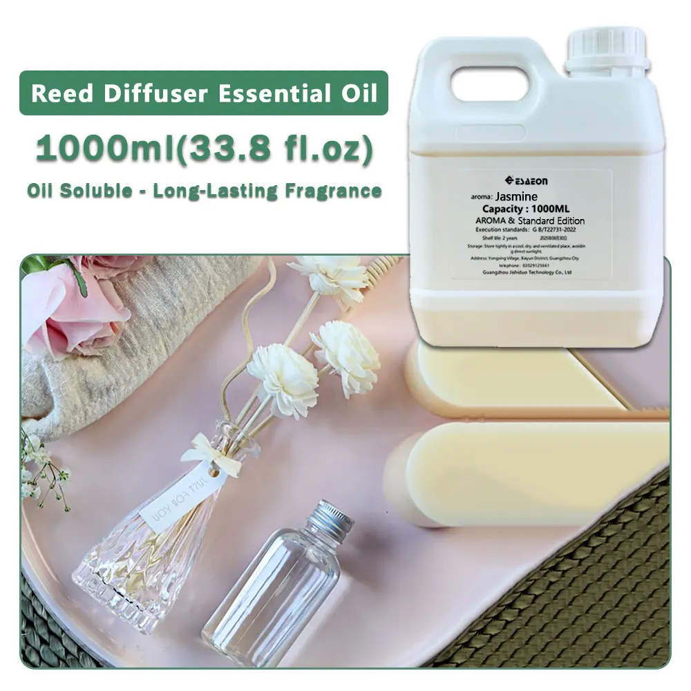 ESAEON Essential Oils - For Reed Diffusers & Vine Diffuser & Flameless Aromatherapy, Jasmine/Ritz-Carlton - 1000ML (33.8 fl.oz)