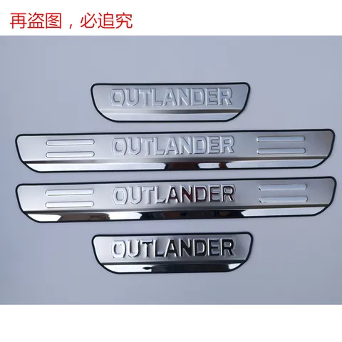 1-5 шт., протектор порога автомобильной двери для Mitsubishi Outlander 2013-2020, Накладка на порог педали, аксессуары из нержавеющей стали