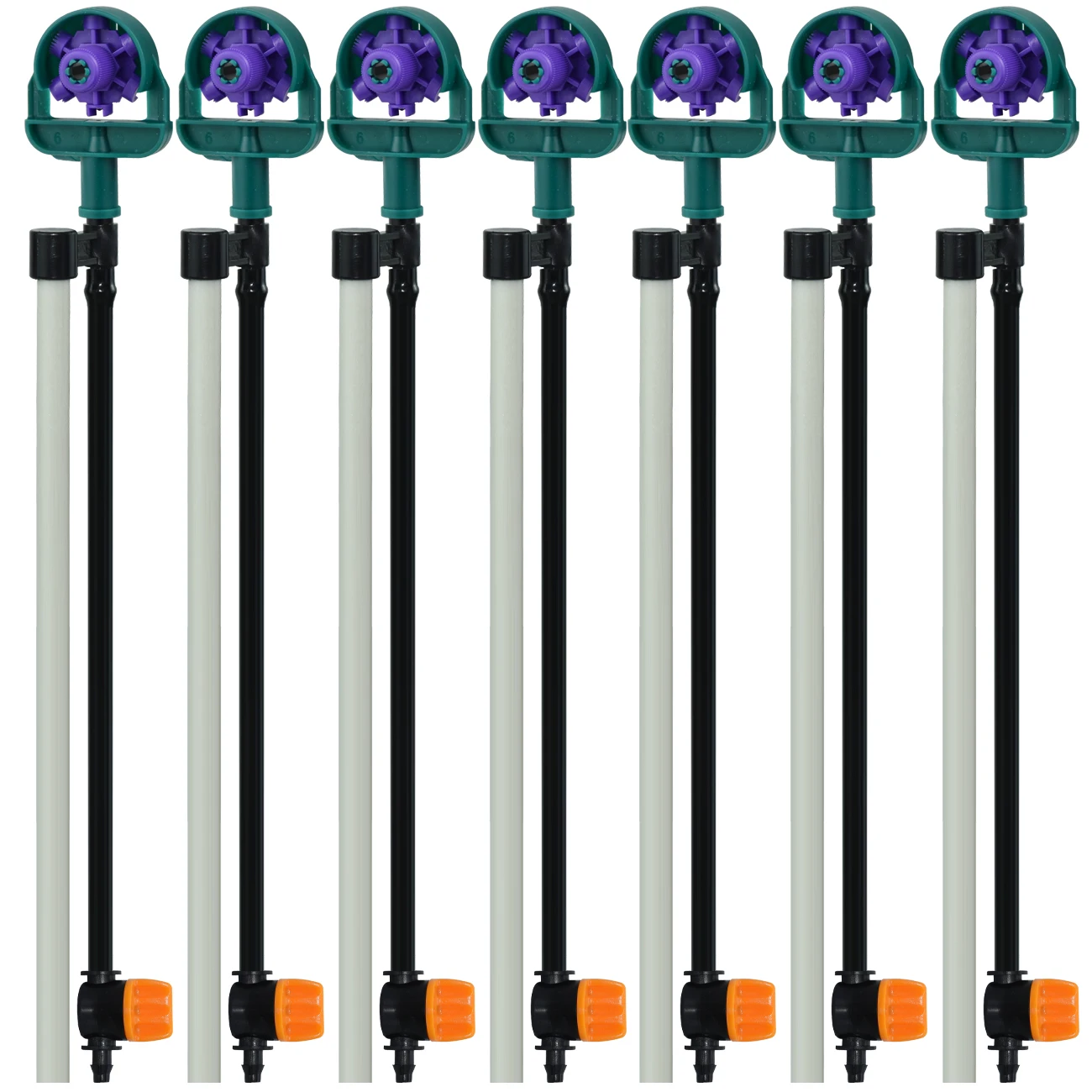 Sprycle Garden Watering Drip Irrigation Adjustable 60/90/180/270/360 Degree Sprinkler Misting Sprayer on Stake for Potted Plant