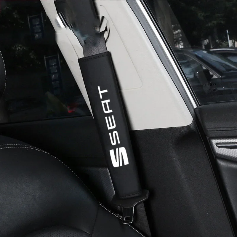 2pcs Auto Interieur Zubehör Auto Schulter polster Sicherheits gurt bezüge Fall für Sitz Leon Cupra MK1 MK2 MK3 IB 6L 6J 6P 6F 5F fr