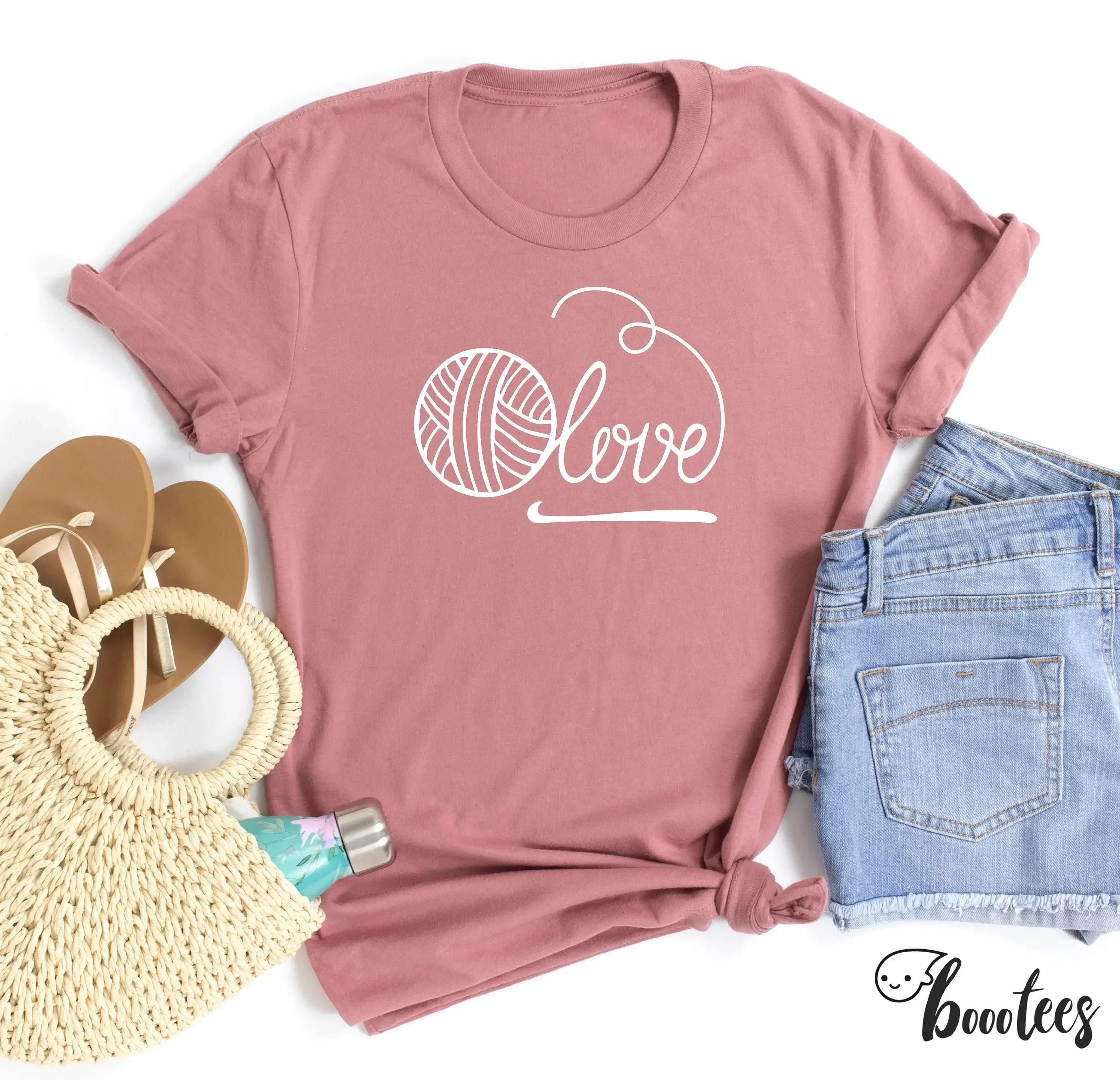 Crochet T Shirt Love Crocheting Knitting Ladies Kids Baby For Him Her Grandma Present Nana Mom