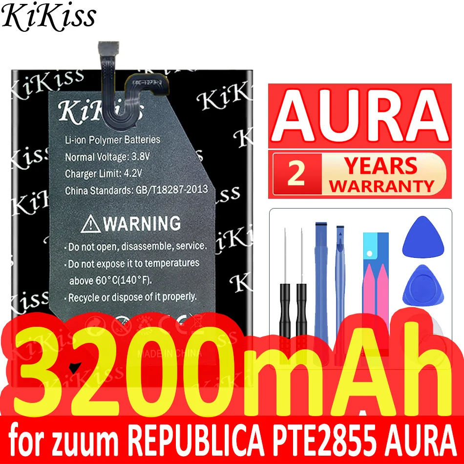 

3200mAh KiKiss Powerful Battery for zuum REPUBLICA PTE2855 AURA