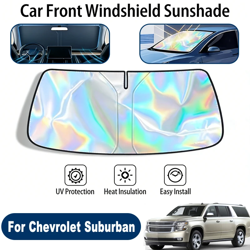 

Windshield Sun Shade For Chevrolet Suburban Foldable UV Reflective Front Window Sun Protection Cover Accessories