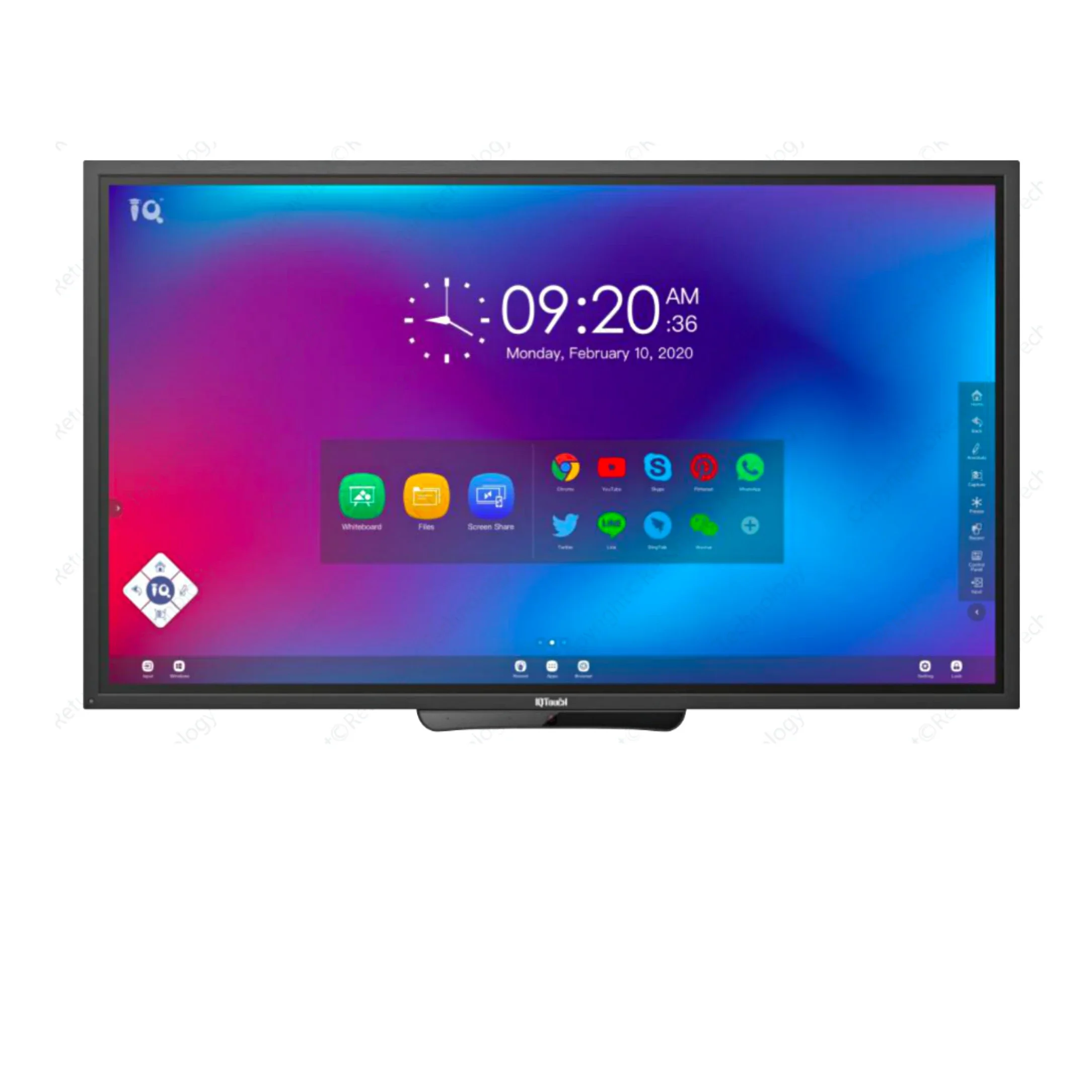 Smart Online Class Room 20 Points Touch Interactive LCD Monitor 4k UHD Display Furture Learning