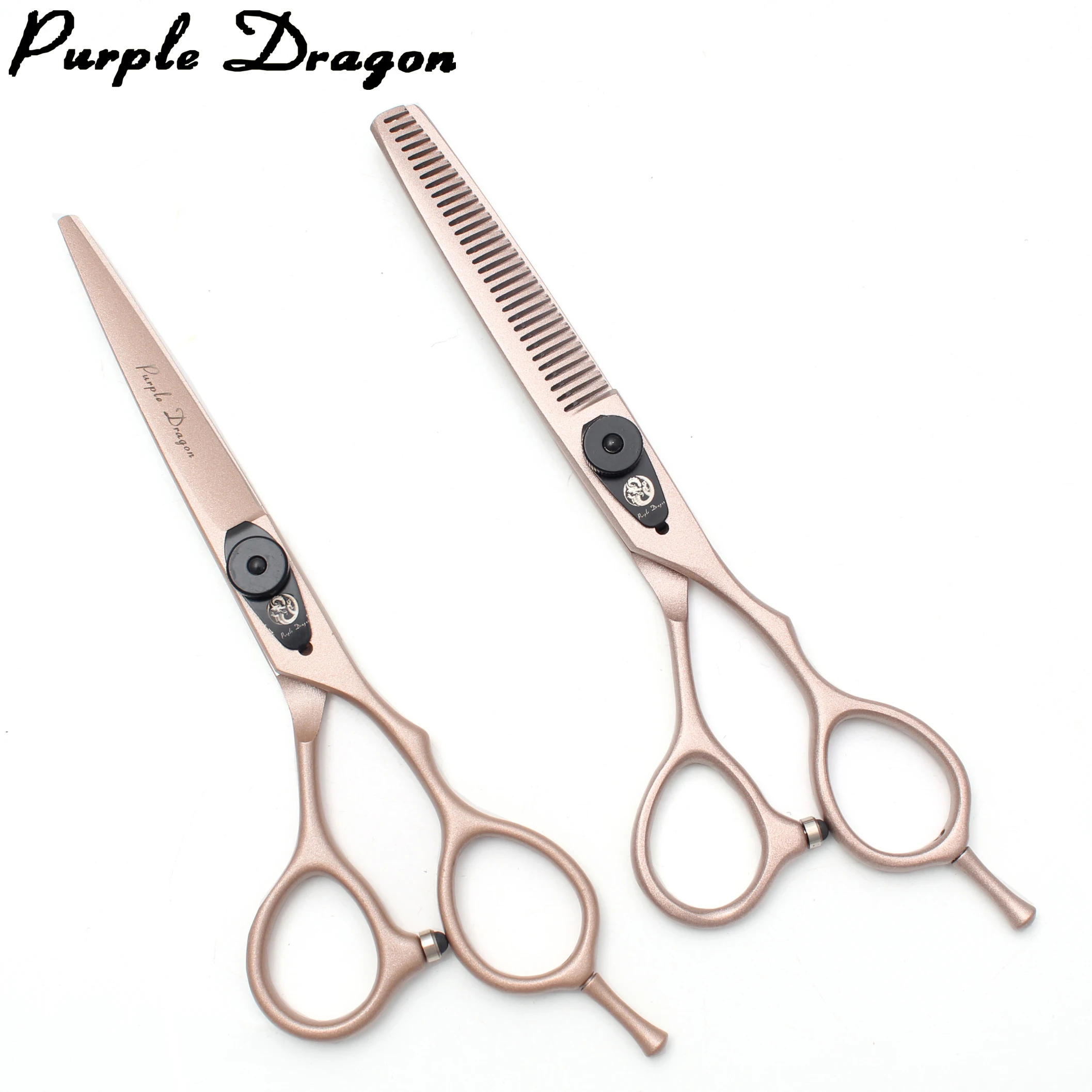 

Professional Hairdressing Scissors Purple Dragon 5.5" 6" Japan Stainless Hair Cutting Scissors Salon Thinning Scissors Z9015