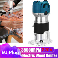 45000RPM Wood Router Machine Woodworking Electric Trimmer 1/4 Inch Wood Carving Milling Cutting Tools Carpenter Power Tools