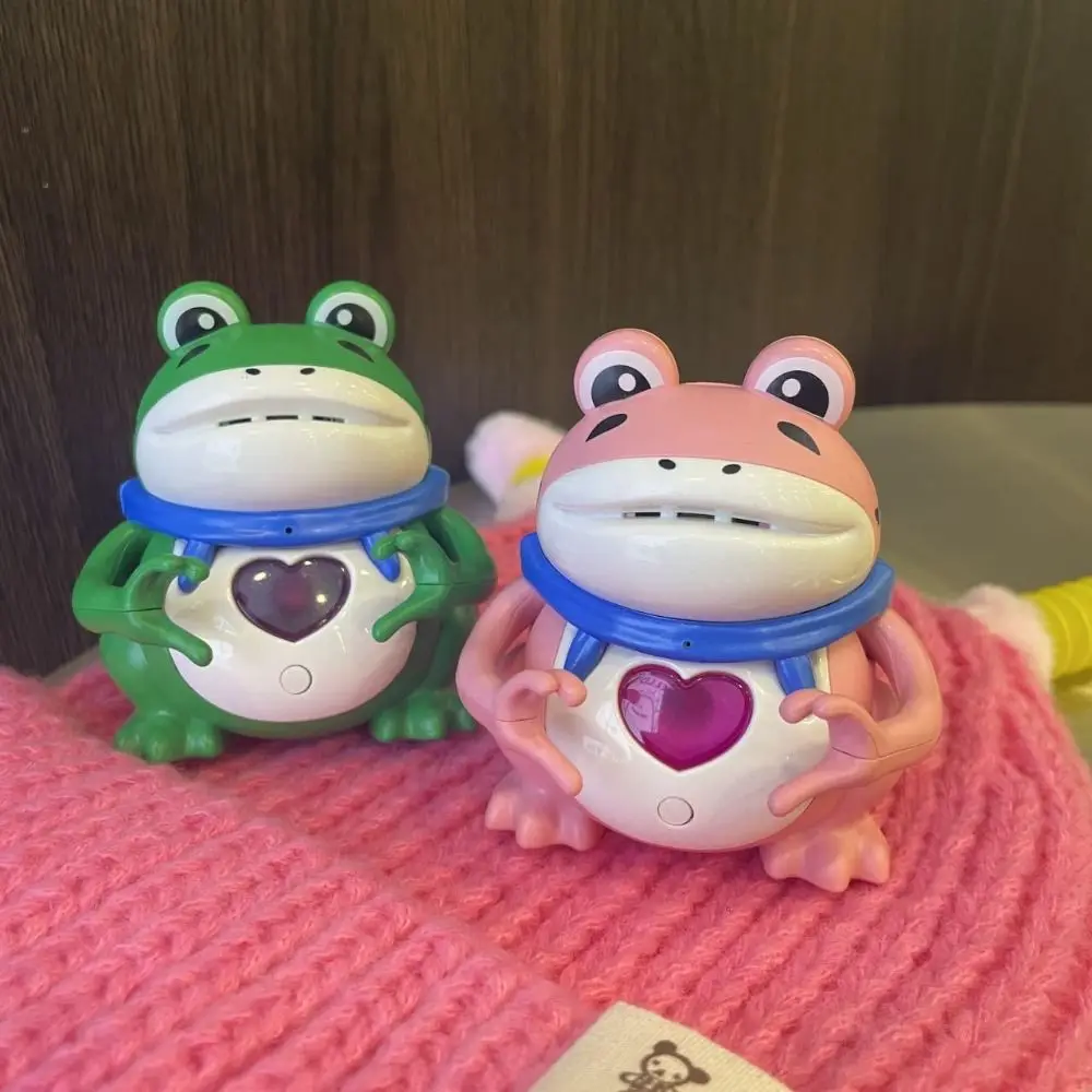 Confession Frog Flash Sound Toys Luminous Talking I Love You Frog Flash Model Love Gesture Anime Duck Sound Heart Led Toy Girl