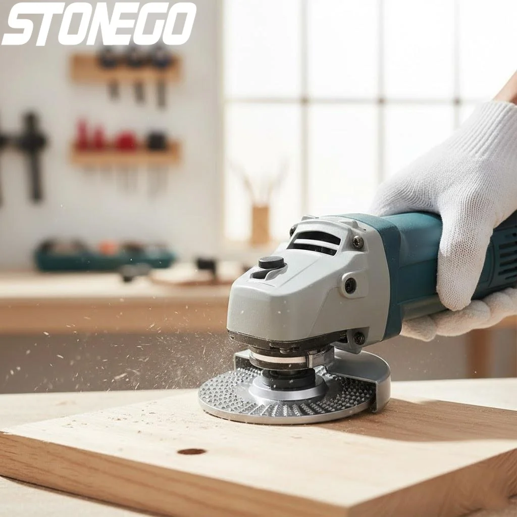 Wood Carving Sanding Angle Grinder Grinding Wheel Disc Curved Flat Beveled Woodworking Tools