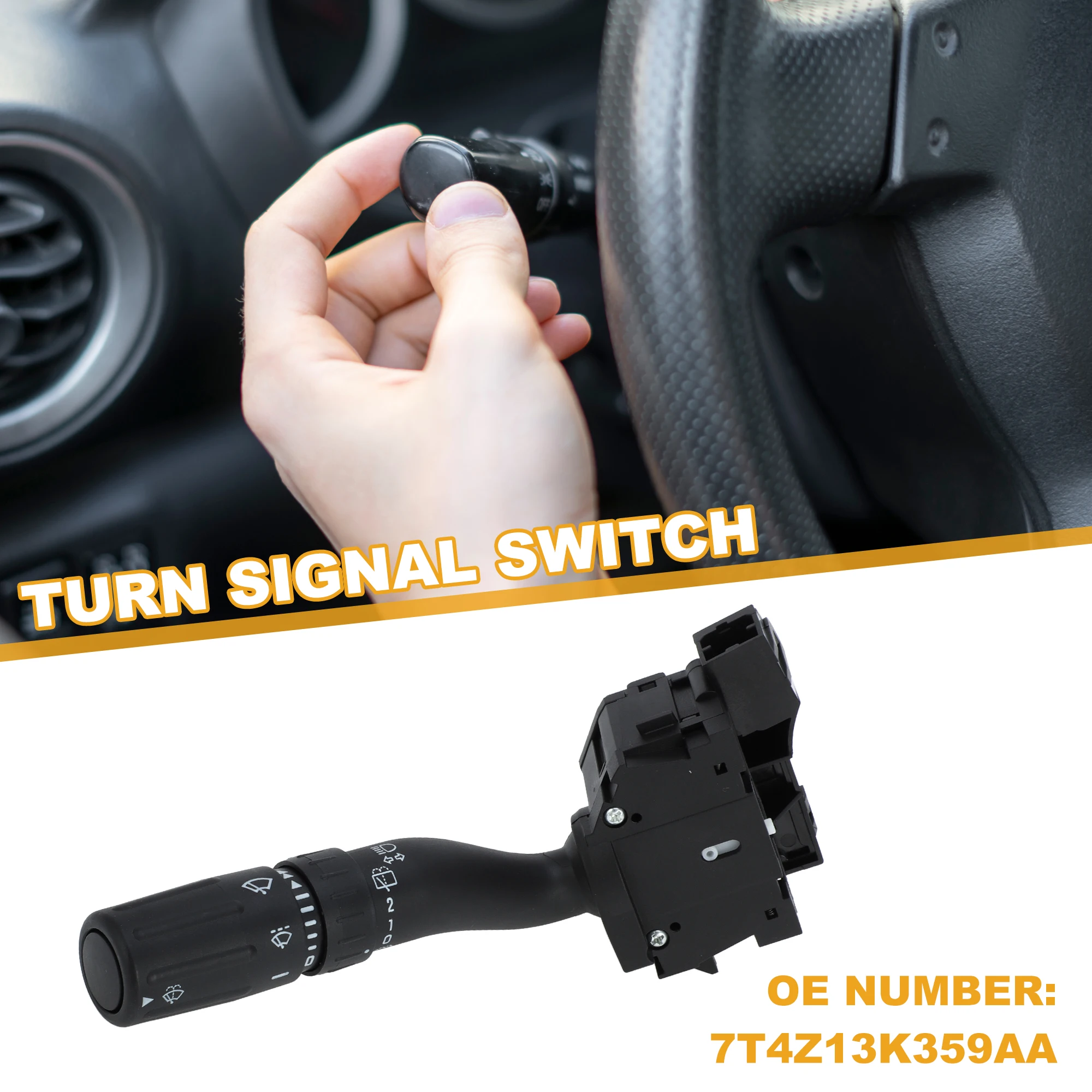 

X Autohaux Steering Column Turn Signal Switch Lever 7T4Z13K359AA Multifunction Combination Switch for Ford Edge Flex Taurus X