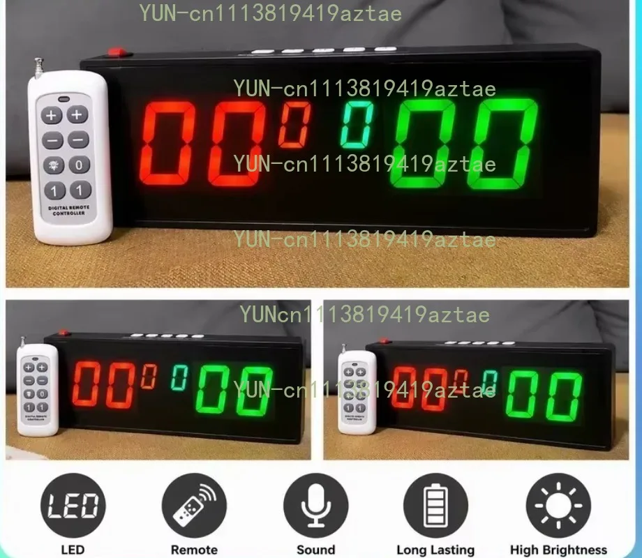 Electronic Table Tennis Score Counter Remote Control Badminton Scorer Indoor Sports Digital Display Professional Game 9.5x26cm