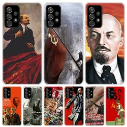 Lenin Soviet Union Flag For Samsung Galaxy A15 A14 A13 A12 A55 A54 A53 A52 Phone Case A32 A35 A34 A33 A25 A24 A23 A22 A04S A03S