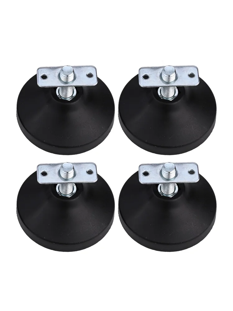 4Pcs Adjustment Pad 88*88*68mm Billiard Pool Levelers Foosball .Table Foot Hight Black 3.5 inch Tool Convenient