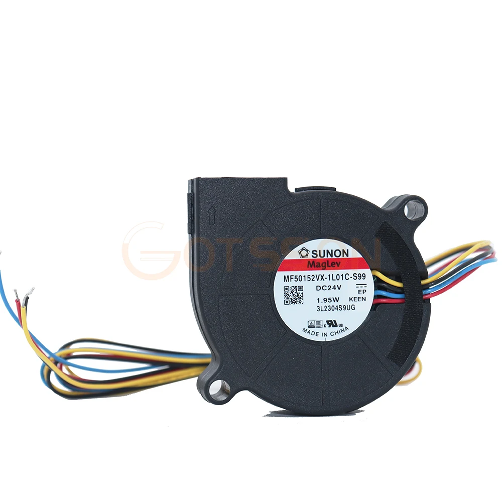 new for Sunon 3D Printer Blower Fan 5015 24V 0.41A 1.95W 4Wires Double Bearing Fan Centrifugal DC Cooling Turbo Fan 5015S