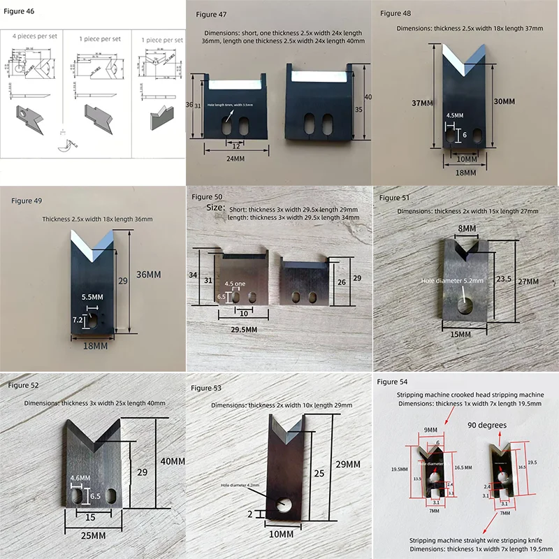 Knife Blade Cutter SWT508 220 Automatic Computer Wire Stripping Peeling Cutting Machine High speed Blade 1pcs