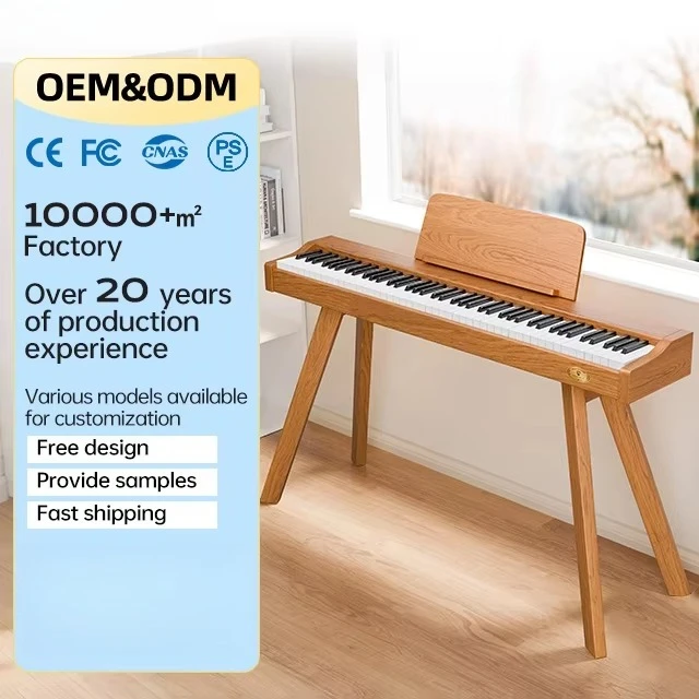 P37 88-Key Weighted Touch-Sensitive Digital Piano Keyboard with Built-in Speaker USB Type-C Portable for Beginners
