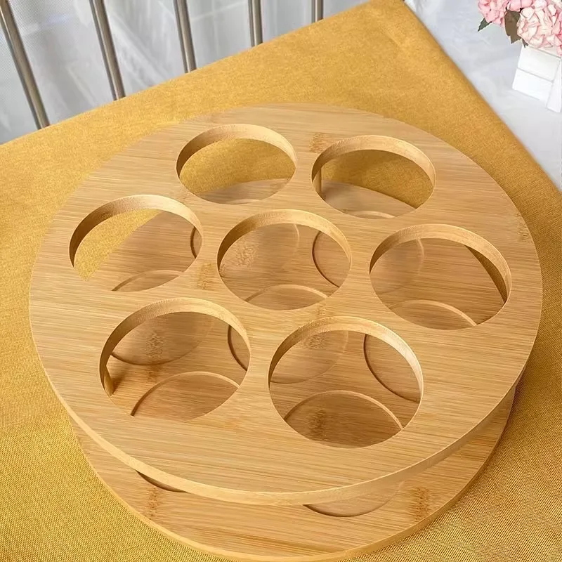 Wine rack cabinet Bamboo wine cellar bottle rack 7 bottles Blink  Wooden wine Rotates 360 degrees