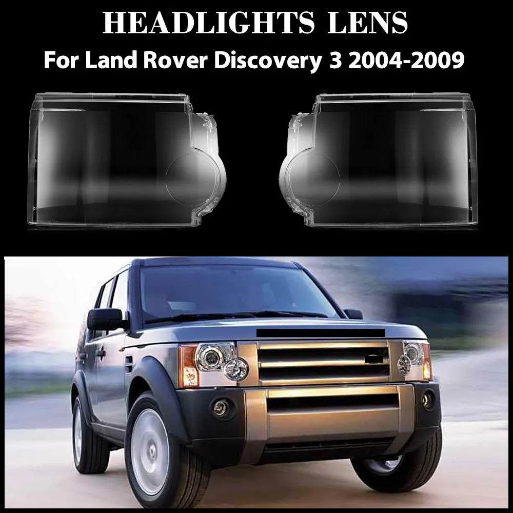 

For Land Rover Discovery 3 2004-2009 Headlamp Lamp Shell Transparent Mask Headlight Lens Plexiglass Replace Original Lampshade