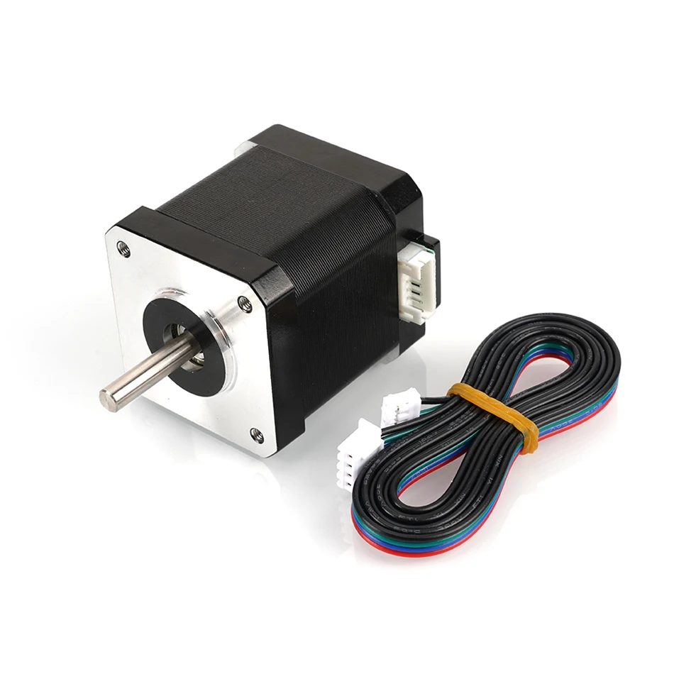 Stepper 42 Motor 48MM 60MM Height Square Motors 17HS8401 17HS8401S With Cable Black Sliver 3D Printer Parts